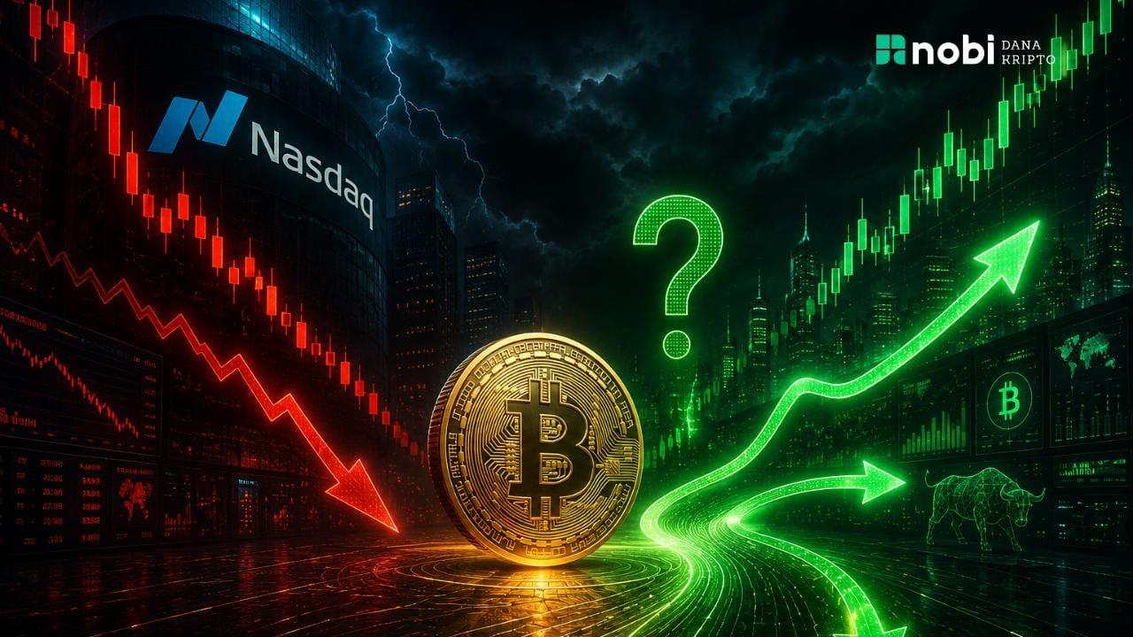 Nasdaq di Ambang Koreksi Lebih Dalam: Ke Mana Arah Bitcoin?