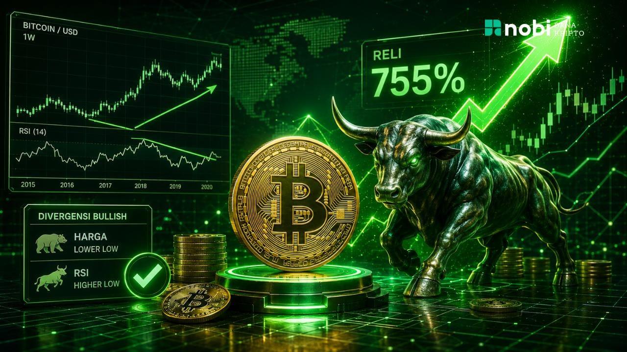 Sinyal Bullish Langka Bitcoin: Divergensi Mingguan yang Pernah Picu Reli 755%