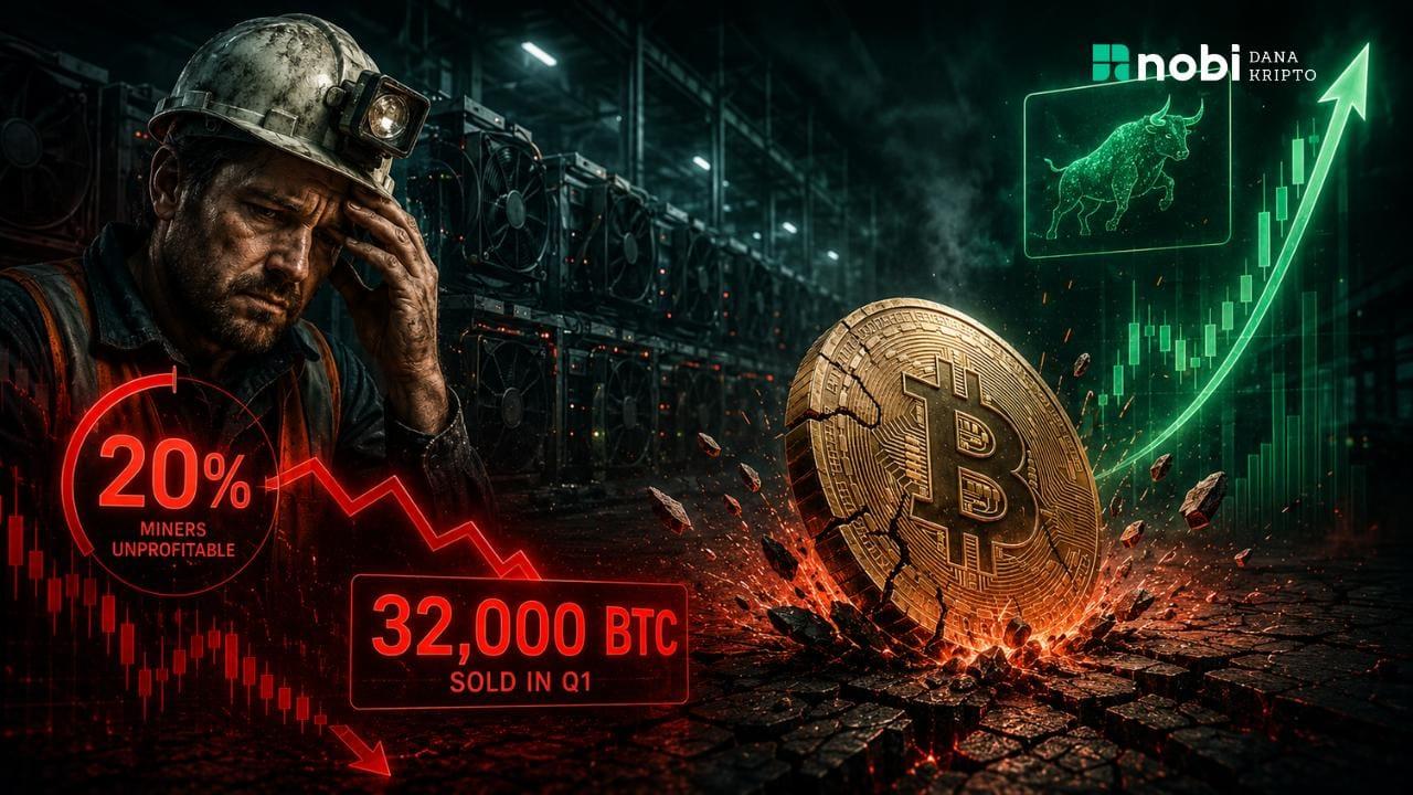 20% Bitcoin Miner Merugi, Jual Rekor 32.000 BTC di Q1: Krisis yang Bisa Jadi Sinyal Bullish