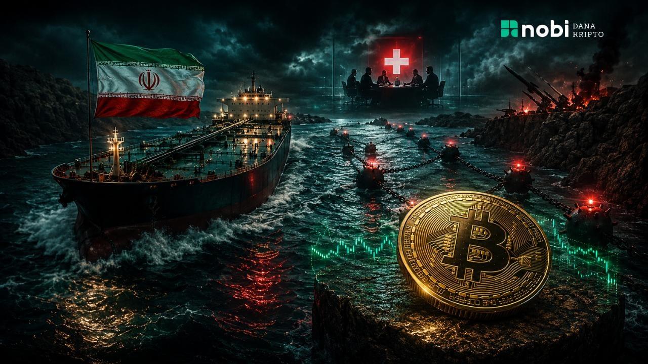 Iran Tutup Kembali Selat Hormuz di Tengah Negosiasi Swiss: Bitcoin Tahan di $64K